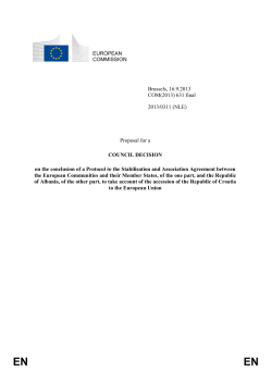 EN EN EXPLANATORY MEMORANDUM On 24 September 2012