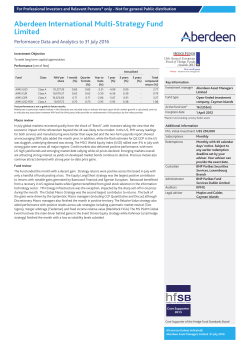 Aberdeen International Multi-Strategy Fund Limited