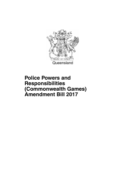 Police Powers and Responsibilities (Commonwealth Games