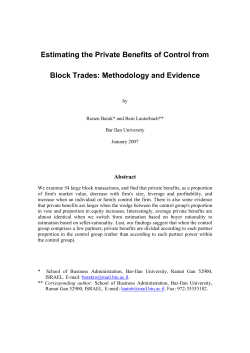 Estimating the Private Benefits of Control from Block Trades