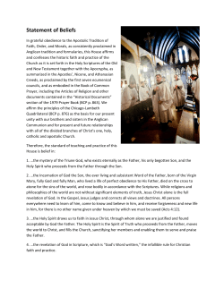 Statement of Beliefs