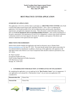 Best Practice Center Application
