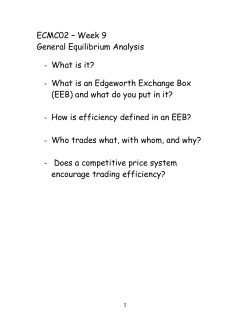 ECMC02 &ndash; Week 9