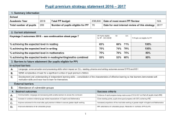st stephens pupil premium strategy and review 2016-2017