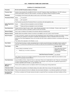 Attachment A to Trade Promotion Guidelines (SG0998
