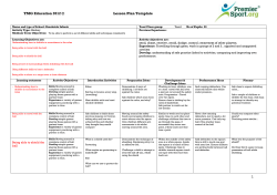 Spring Term 2 Year 1 Basketball Plans