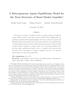A Heterogeneous Agents Equilibrium Model for the Term