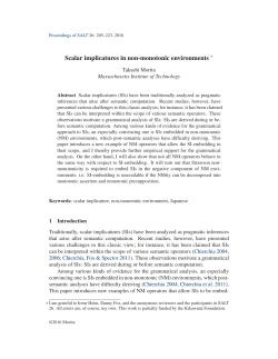 Scalar implicatures in non