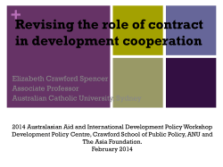 Contracting in Development Cooperation
