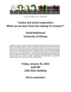 "Justice and social cooperation: What can we