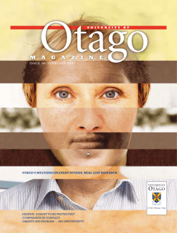 magazine - University of Otago