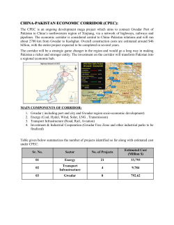 china-pakistan economic corridor (cpec)
