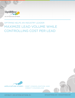 maximize lead volume while controlling cost per lead