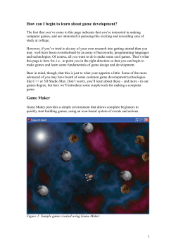 How can I begin to learn about game development