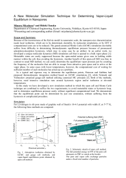 A New Molecular Simulation Technique for Determining