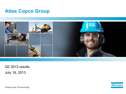 20130718 Quarterly results presentation Q2 2013
