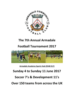 The 7th Annual Armadale Football Tournament 2017 Armadale