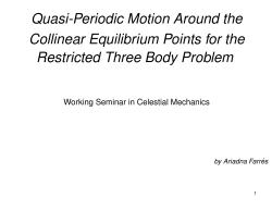 Quasi-Periodic Motion Around the Collinear Equilibrium Points for