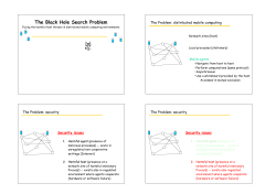 The Black Hole Search Problem