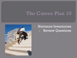 The Career Plan