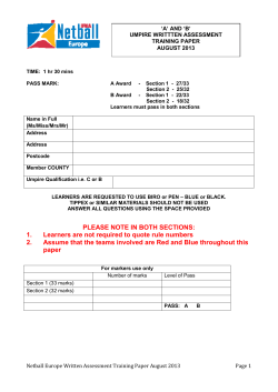 Section 2 - 25/32 - Cornwall Netball