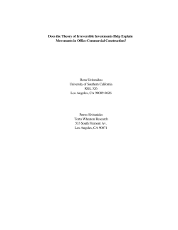 Does the Theory of Irreversible Investments Help Explain