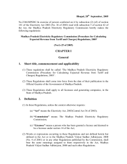 CHAPTER I General 1. Short title, commencement and