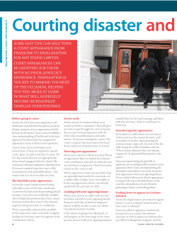 Courting disaster and