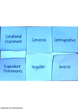Conditional Statements Foldable