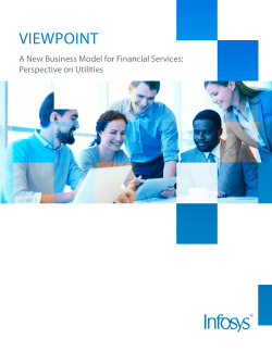A New Business Model for Financial Services: Perspective on Utilities