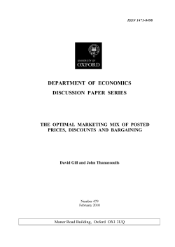 department of economics discussion paper series