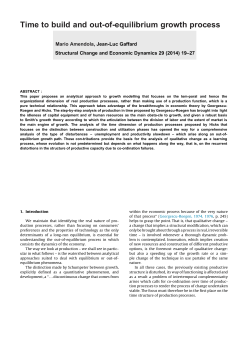 Time to build and out-of-equilibrium growth process