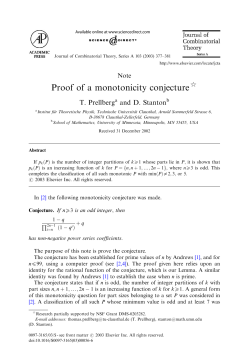 Proof of a monotonicity conjecture