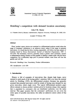 Industrial Hotelling`s competition with demand location uncertainty