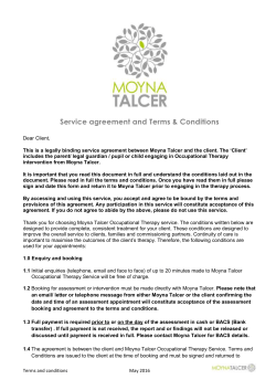 Terms and Conditions