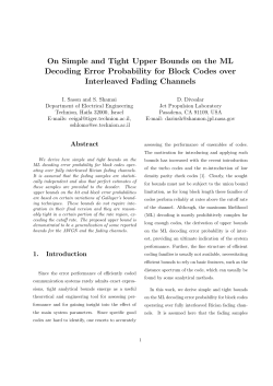 On Simple and Tight Upper Bounds on the ML Decoding Error