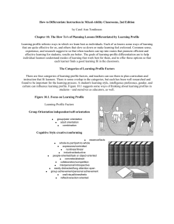 "How to Differentiate Instruction in Mixed