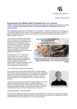 Engineering Firm Makes AAU Prototype Into 3-in-1 Device