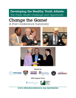 Change the Game! - American College of Sports Medicine