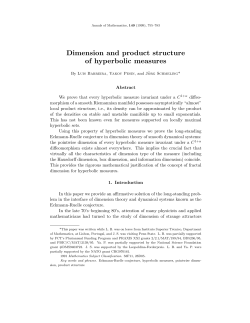 Dimension and product structure of hyperbolic measures