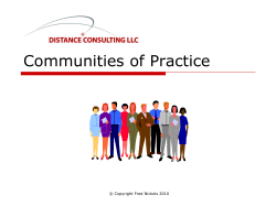 Communities of Practice