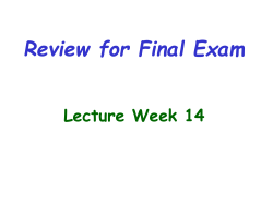 Review Solutions - GMU CS Department