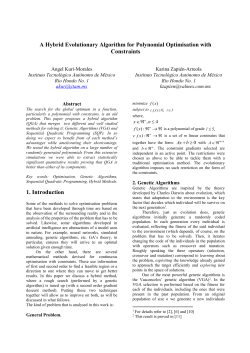 A Hybrid EA for polynomial opt