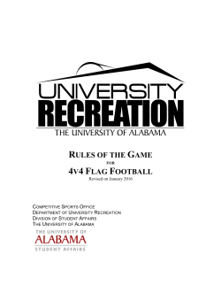 rules of the game 4v4 flag football