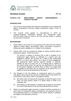 Employment Agency Arrangements - Chain of On-hire