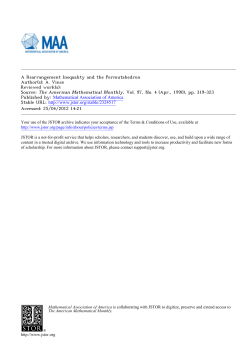 A Rearrangement Inequality and the Permutahedron