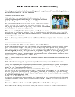 OnLine Youth Protection Certification Training