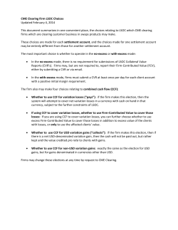 CME Clearing Firm LSOC Choices
