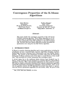 Convergence Properties of the K