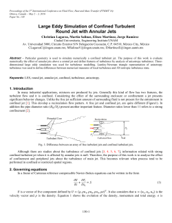 Large Eddy Simulation of Confined Turbulent Round Jet with